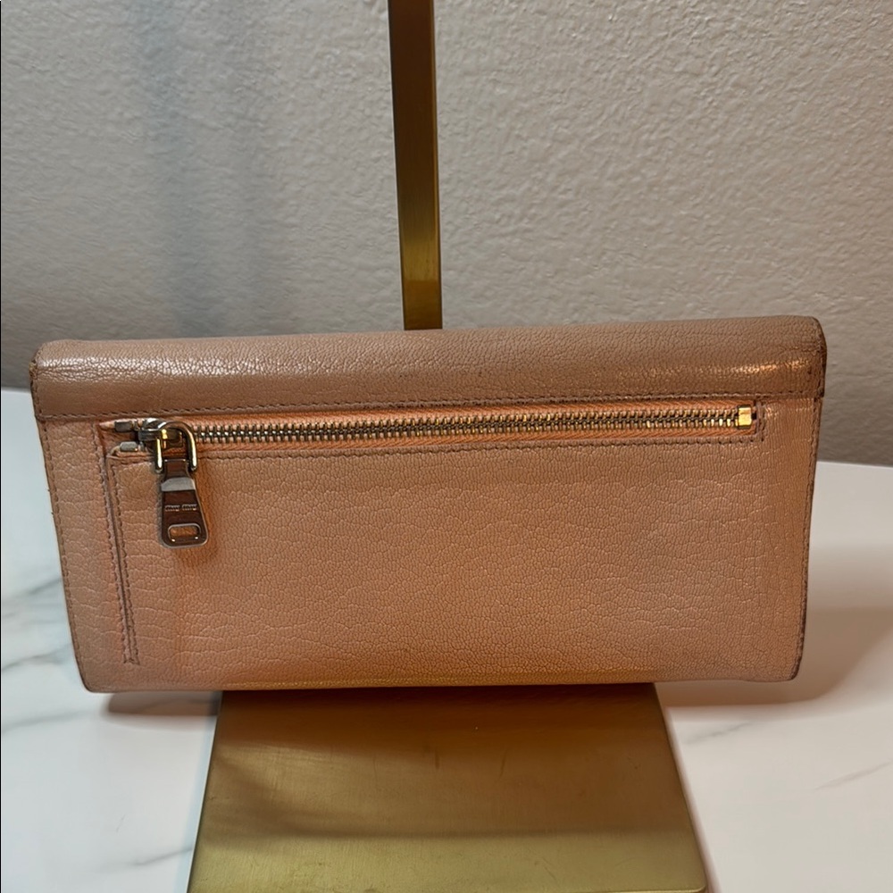 Miu Miu Two Tone Pink Leather Wallet - Picture 2 of 9
